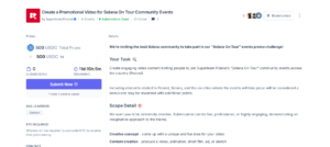 Create a Promotional Video for Solana On Tour Community Events by Superteam Poland | Bounty | Submissions Open